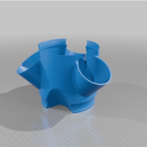 Dani 039 S İç Mekan Yetiştirme Kulesi 50mm 3 Yollu Saksıdan 80mm’ye Modifikasyon 3D Baskı