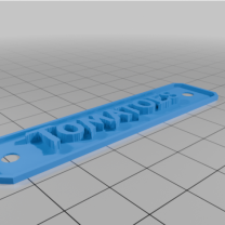 Kişiye Özel Basit Yazı Tabelası 3D Baskı