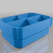 DeWalt TSTAK Organizer Küçük İçi İçe Bardaklar Üst ve Alt 3D Baskı