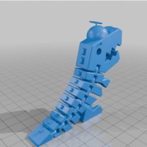 Pervaneli Şapkalı Flexi Rex 3D Baskı