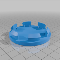 3D Baskı Platin KBA Tekerlek Göbek Kapağı 60mm