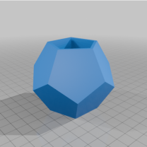 3D Baskı D12 Zar Bardak Kutusu