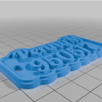 Özel Çok Satırlı İsimlik veya Anahtarlık 3D Baskı