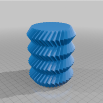 Zikzak Vazo Kabı 2 3D Baskı