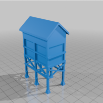 N Ölçek Toz Silo 3D Baskı