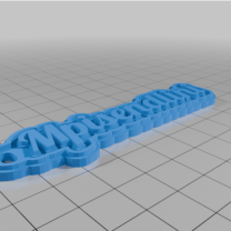 Kişiselleştirilmiş Çok Satırlı Etiket veya Anahtarlık 3D Baskı