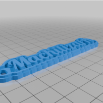 Kişiselleştirilmiş Çok Satırlı Etiket veya Anahtarlık 3D Baskı