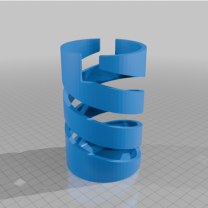 Çift Helis Spiral Vida Kutu Ezici 3D Baskı