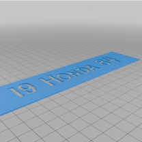 19 Honda 84 3D Baskı