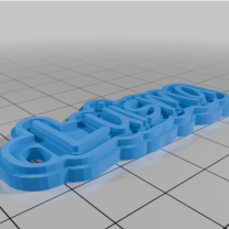 Özel Çok Satırlı Etiket veya Anahtarlık 3D Baskı