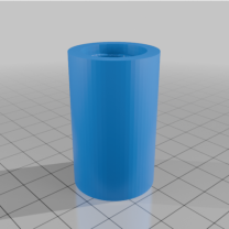 1/4-20 Makine Vidası Adaptörlü Painter Pole Uç Kapağı 3D Baskı