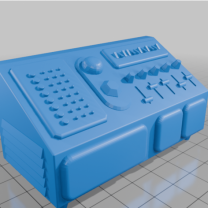 Uzay Gemisi Bilgisayar Kontrol Konsolu Gösterge Paneli 3D Baskı