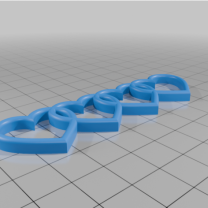 Audi Kalp Anahtarlık 3D Baskı