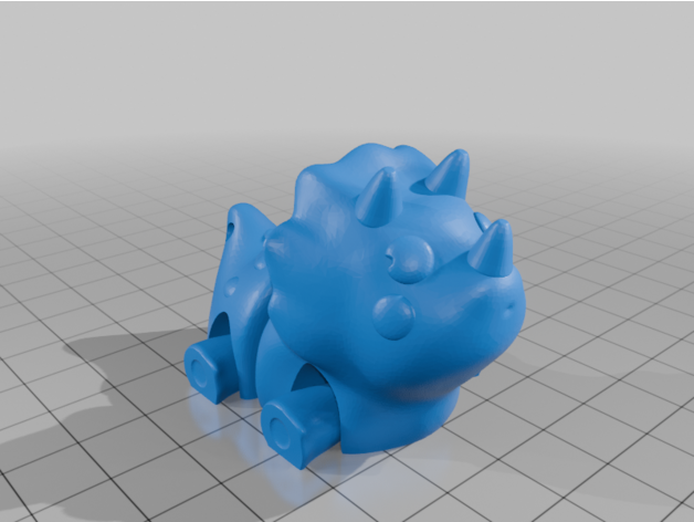 Flexi Triceratops Trecelia Anahtarlık Tek Renk - Görsel 2