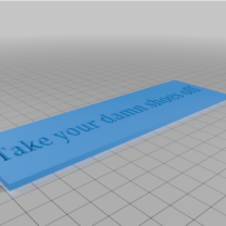 Ayakkabılarını Çıkar Yazısı