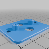 DC Barrel Jack Montaj Aparatı 5.5 x 2.1 38×25 3D Baskı