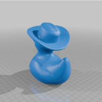 Cowboy Ördek Deliksiz 3D Baskı