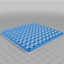 DecFinity 100mm x 100mm 10×10 Taban Plakası 3D Baskı