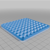 DecFinity 90mm x 90mm 9×9 Taban Plakası 3D Baskı