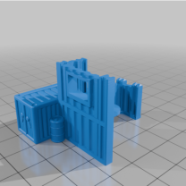 Denizens 8mm Pocket Wargame Büyük Bina No7 Wargames 3D Baskı