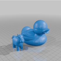 Ördek ve İnek 3D Baskı