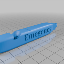 Acil Durum Düdüğü 3D Baskı