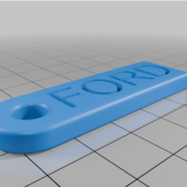 Ford Anahtarlık 3D Baskı