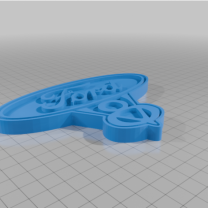 Ford V8 Amblem 3D Baskı