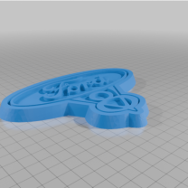 Ford V8 Pahlı Amblem 3D Baskı