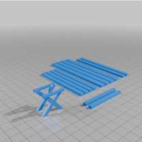 Garden Bench Parçaları 6782453 3D Baskı