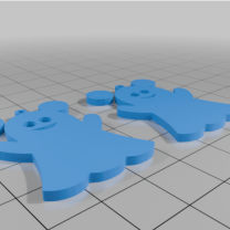 Mickey Hayalet Küpe 3D Baskı