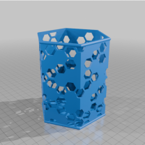 Altıgen Izgara Kalemlik 3D Baskı