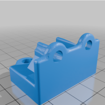 20t Avare Dişli için 5mm Delikli Alt Braket Flanşlı 3D Baskı