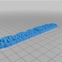 Kişiselleştirilmiş Çok Satırlı Etiket veya Anahtarlık 3D Baskı