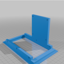 Çift Bölmeli Bilgisayar Ekran Çerçevesi 3D Baskı