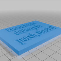 3D Baskı Teslimat Paket Yönlendirme Kapı Yazısı