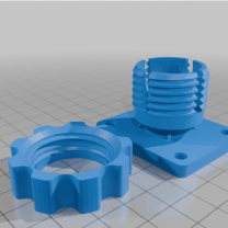 1 İnç 25mm RAM Bilyeli Soketli AMPS Plaka 3D Baskı