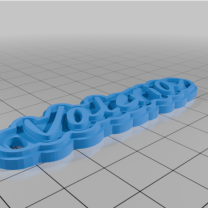 Özel Çok Satırlı Etiket veya Anahtarlık 3D Baskı