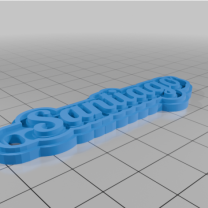 Santiago Kişiye Özel Anahtarlık 3D Baskı