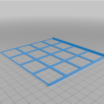 Azul Sintra Günahın Vitraylı Tahta Tepsi Seti 4 Parça 3D Baskı
