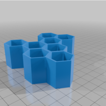 Anahtarlıklı Petek Anahtar Düzenleyici 3D Baskı