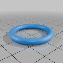 Özel Parametrik O Ring Torus 3D Baskı