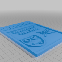 Komik Uyarı Tabelası 3D Baskı