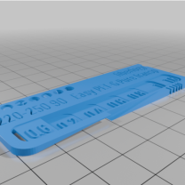 My Customized Filament Swatch Filament Test 3D Baskı