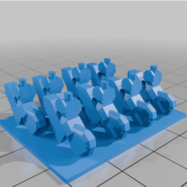 DBA DBM DBMM Light Horse 40 x 30 mm Kaide 10 mm Ölçek 7-8 Figür 3D Baskı