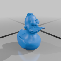 Homer Kauçuk Oyuncak Ördek 3D Baskı