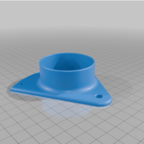 50mm Borular İçin Blast Gate Default German HT Rohr 3D Baskı