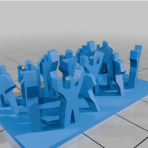 DBA DBM DBMM Auxilia 40mm x 20mm Üs 12 Figür 10mm Ölçek 3D Baskı