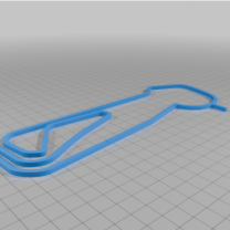 Snetterton Norwich Norfolk United Kingdom Yarış Pisti Parkur 3D Baskı