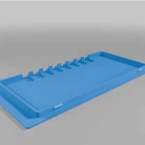 Digitus 19 Duvar Tipi Rack DN 19 07U S 1 Kablo Açıklığı Kapağı (Ağ Kablo Yuvalı) 3D Baskı